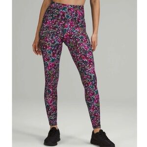 Lululemon Base Pace High-Rise Fleece Tight 28" Floral Women's Leggings